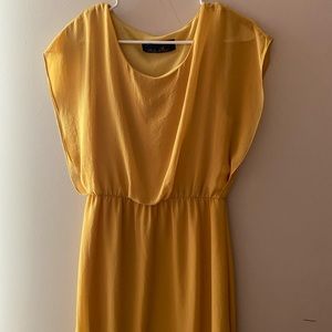 Yellow mini dress